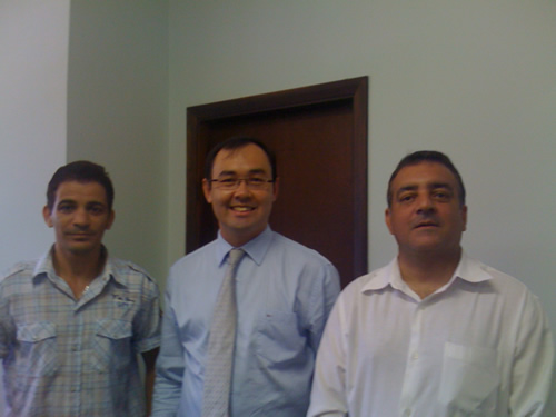 Imagem Vereador Elias, Dr.Rodrigo e Presidente da Câmara Manoel Selecione a Imagem