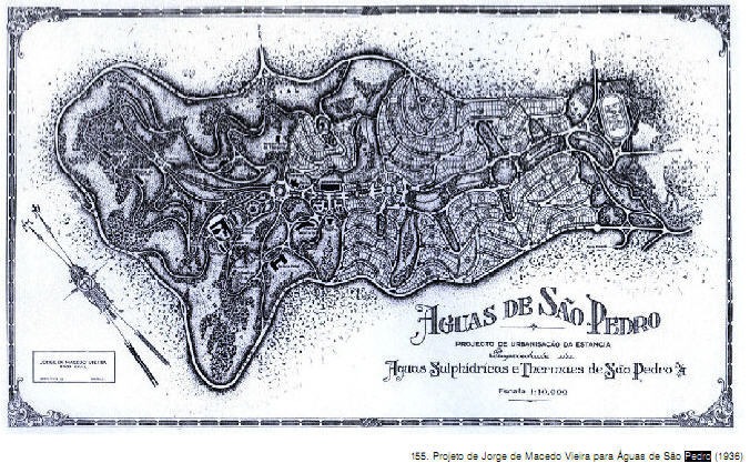 Imagem Projeto do Engº Urbanista Jorge de Macedo Vieira para Águas de São Pedro - 1936 Selecione a Imagem